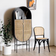 荷蘭HkLiving RETRO橢圓半開放式高櫃(黑)