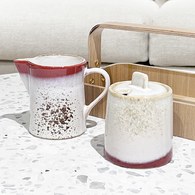 荷蘭 HkLiving 70年代寫意復古牛奶壺糖罐組 (紅)