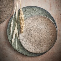 荷蘭 HkLiving 噴墨藝術餐盤2入組 (橘、小)