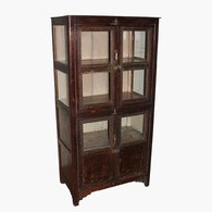 荷蘭RawMaterials 古色柚木四門高櫃 (高152公分)