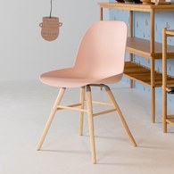荷蘭Zuiver 艾伯特簡約弧形單椅 (淡粉)