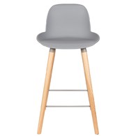 荷蘭Zuiver 艾伯特簡約弧形中島椅 (淺灰)