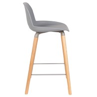 荷蘭Zuiver 艾伯特簡約弧形中島椅 (淺灰)