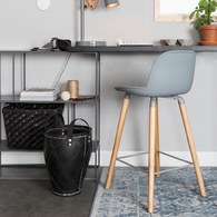 荷蘭Zuiver 艾伯特簡約弧形中島椅 (淺灰)