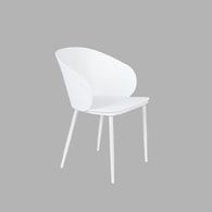 荷蘭Zuiver Gigi魂厚魅力靠背單椅 (白)