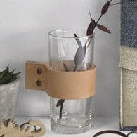 泰國DesignersField 原色皮革玻璃杯