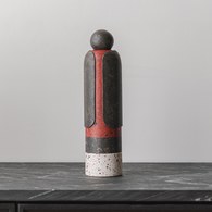 夏馬選物Shiamal Select暹羅僧侶藝術擺飾 (黑紅、高29.6公分)