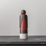 夏馬選物Shiamal Select暹羅僧侶藝術擺飾 (黑紅、高26.5公分)