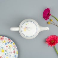 荷蘭FloraCastle 粉晶色飄香花圖紋茶壺