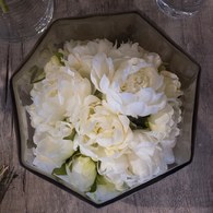 荷蘭Emerald人造花藝 白色芍藥花束 (8枝)