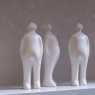 比利時Gardeco藝術擺飾 經典觀賞者 (白、高23公分)