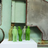 比利時Gardeco藝術擺飾 經典觀賞者 (茶綠、高23公分)