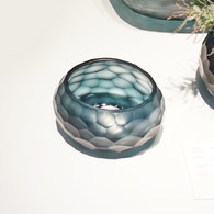 德國Guaxs玻璃燭台 SOMBA系列 (洋藍、高8公分)