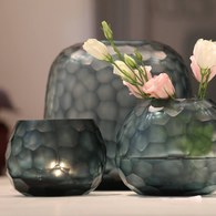 德國Guaxs玻璃燭台 SOMBA系列 (洋藍、高8公分)