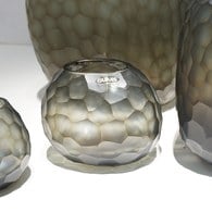 德國Guaxs玻璃花器 SOMBA系列 (煙燻灰、高12公分)