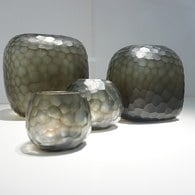 德國Guaxs玻璃花器 SOMBA系列 (煙燻灰、高12公分)