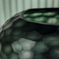 德國Guaxs玻璃花器 SOMBA系列 (墨綠、高20公分)