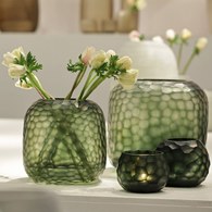 德國Guaxs玻璃花器 SOMBA系列 (墨綠、高20公分)