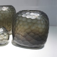德國Guaxs玻璃花器 SOMBA系列 (煙燻灰、高20公分)