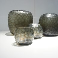 德國Guaxs玻璃花器 SOMBA系列 (煙燻灰、高26公分)