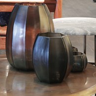德國Guaxs玻璃花器 KOONAM系列 (煙燻灰、高16公分)