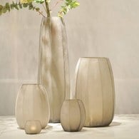 德國Guaxs玻璃花器 KOONAM系列 (煙燻灰、高16公分)