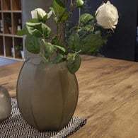 德國Guaxs玻璃花器 KOONAM系列 (煙燻灰、高16公分)