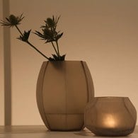 德國Guaxs玻璃花器 KOONAM系列 (煙燻灰、高16公分)