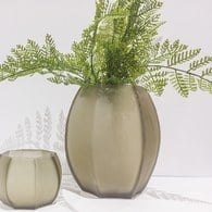 德國Guaxs玻璃花器 KOONAM系列 (煙燻灰、高16公分)