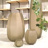 德國Guaxs玻璃花器 KOONAM系列 (煙燻灰、高16公分)