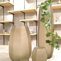 德國Guaxs玻璃花器 KOONAM系列 (煙燻灰、高68公分)