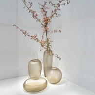 德國Guaxs玻璃花器 GOBI系列 (煙燻灰、高65公分)