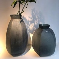 德國Guaxs玻璃花器 KARAKOL系列 (煙燻灰、高51公分)