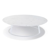 義大利HORM ALBINO FAMILY 大理石咖啡桌 (白、直徑120公分)