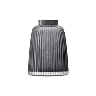 英國 LSA 小皺褶窄口花器(沉穩灰、高26公分)