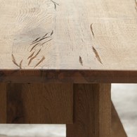 義大利OliverB 三角洲平原實木餐廳餐桌 (長180公分)