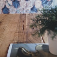 義大利OliverB 三角洲平原實木餐廳餐桌 (長180公分)