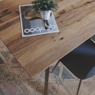 義大利OliverB 三角洲平原實木餐廳餐桌 (長180公分)