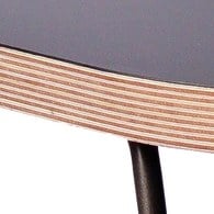 WOHAbeing CRAB螃蟹系列圓柱立燈橢圓邊桌 (黑)